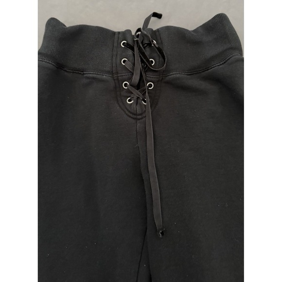 Harley-Davidson Sweatpants Womens Small Black Flare Lounge Graphic Y2K 2000s - Picture 3 of 16